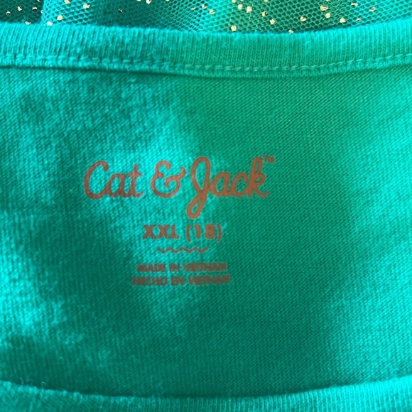 NWT Cat & Jack Girls Green St Patty Days Dress AA1 - Picture 3 of 6